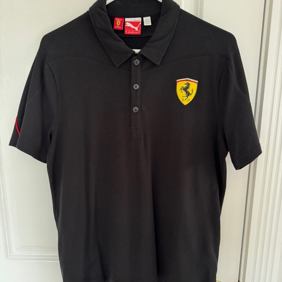 Authentic Puma x Ferrari Black Polo - Small - Picture 1 of 4